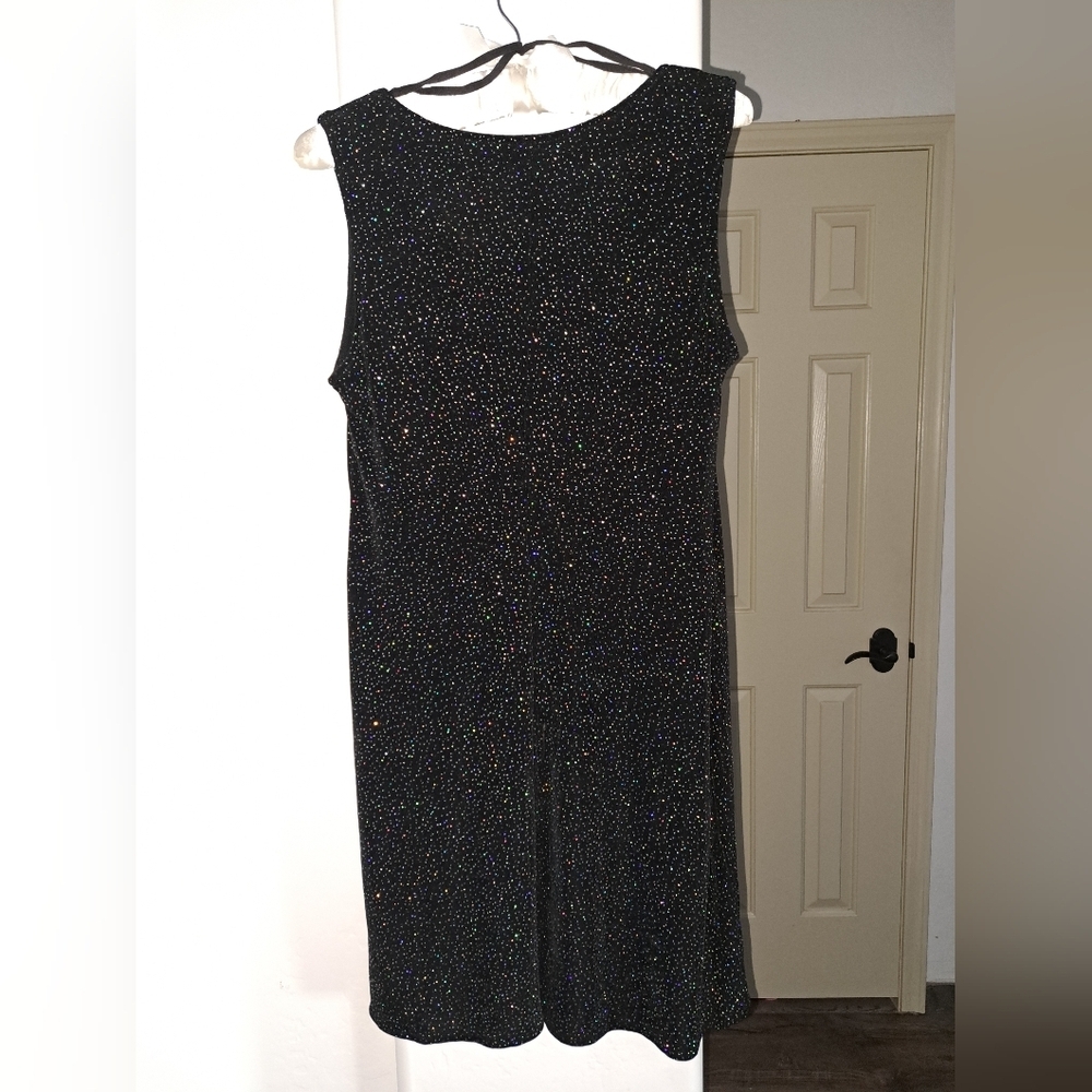 Rabbit Rabbit Rabbit Designs Black Sparkle Mini Dress Size 8P - Picture 3 of 8